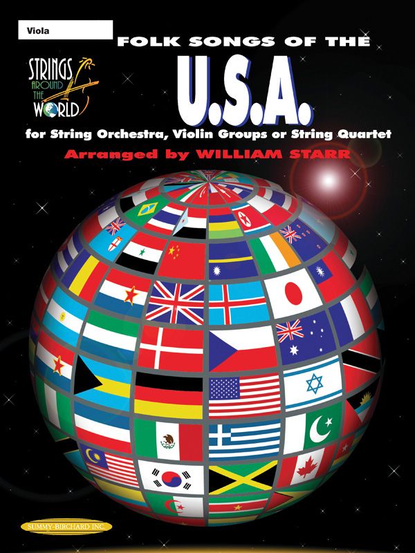 Strings Around The World: Folk Songs Of The U.S.A. Book