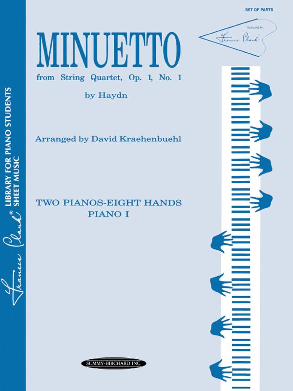 Minuetto from String Quartet, Opus 1, No. 1 Sheet