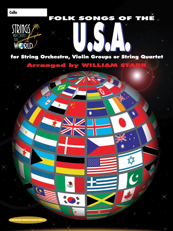 Strings Around The World: Folk Songs Of The U.S.A. Book