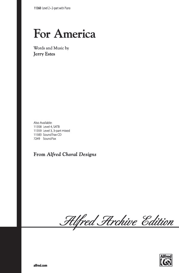 For America Choral Octavo
