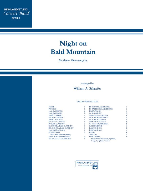 Night On Bald Mountain Conductor Score
