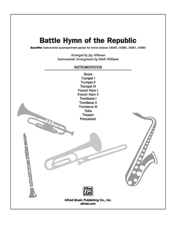 Battle Hymn Of The Republic Instrumental Parts