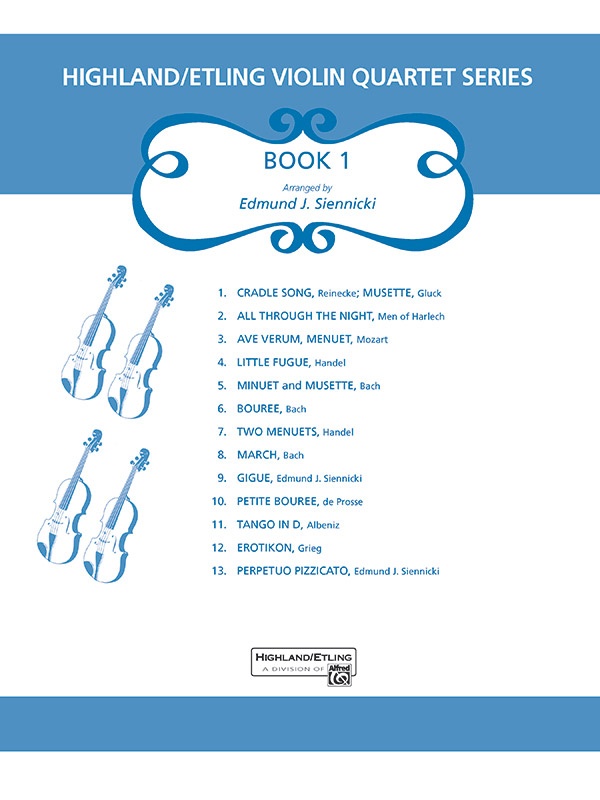 Highland/Etling Violin Quartet Series: Book 1 Score