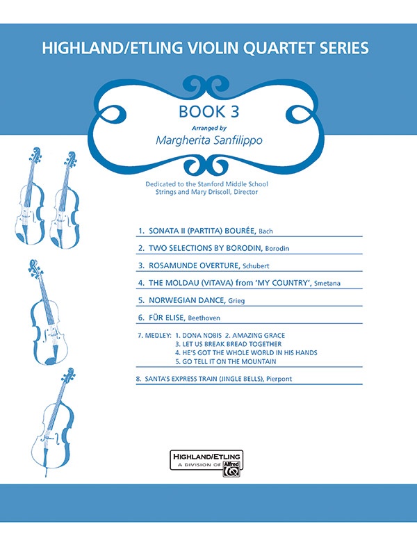 Highland/Etling Violin Quartet Series: Book 3 Score