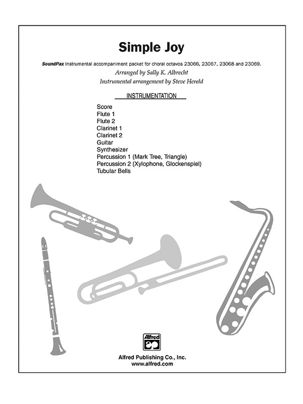 Simple Joy (Simple Gifts / Joy To The World) Instrumental Parts