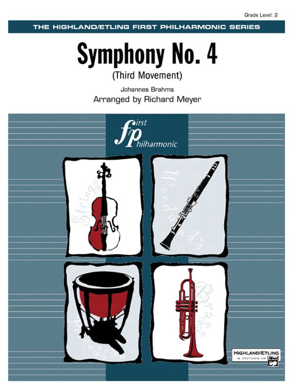 Symphony No. 4 (Third Movement) Conductor Score & Parts