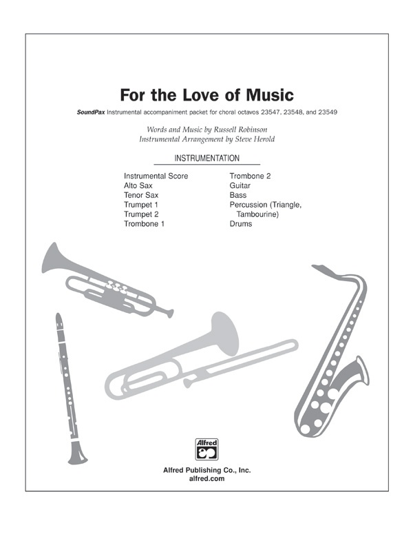 For The Love Of Music Instrumental Parts