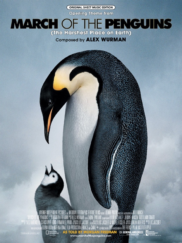 March Of The Penguins, Opening Theme From (The Harshest Place On Earth) Sheet