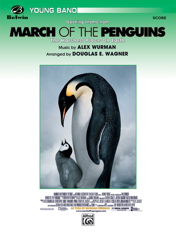 March Of The Penguins, Opening Theme From The Harshest Place On Earth Conductor Score & Parts