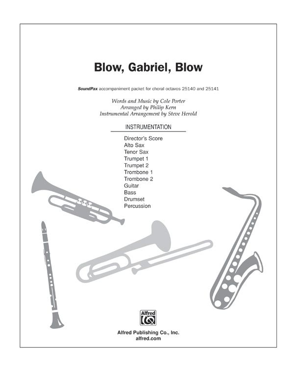 Blow, Gabriel, Blow from Anything Goes – Instrumental Parts