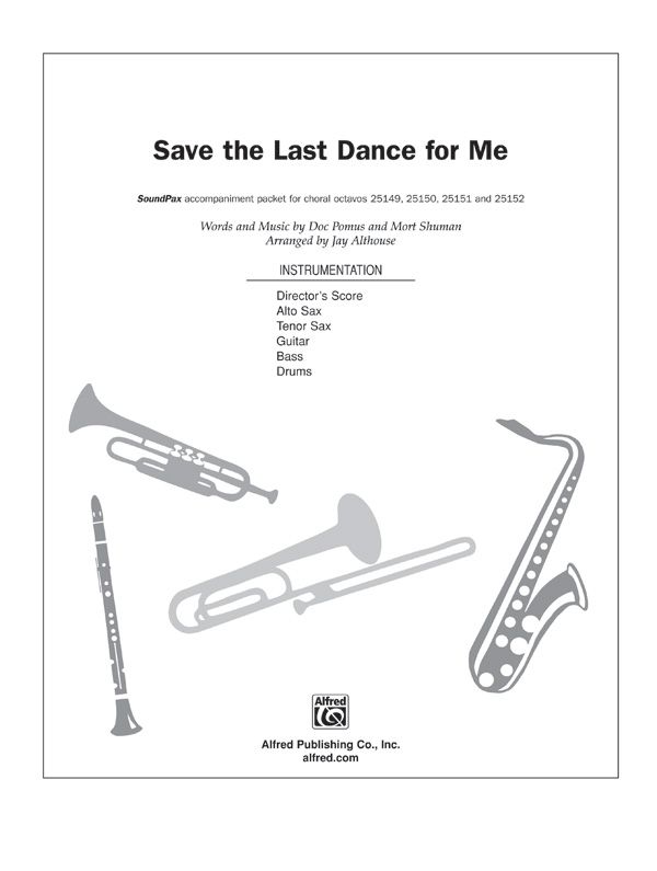 Save The Last Dance For Me Instrumental Parts
