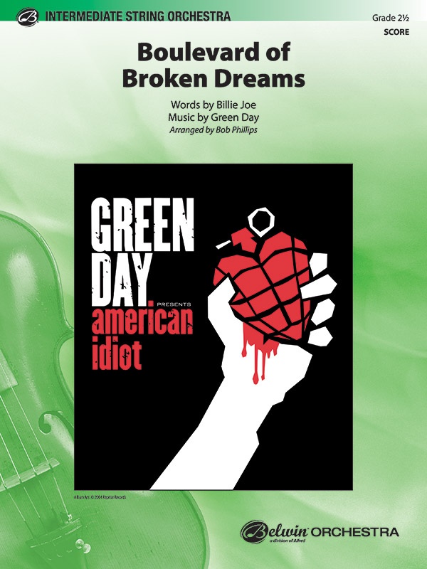 Boulevard Of Broken Dreams Conductor Score