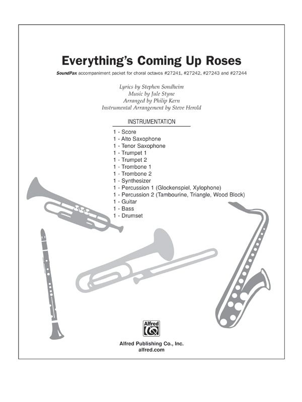 Everything's Coming Up Roses From The Musical Gypsy Instrumental Parts