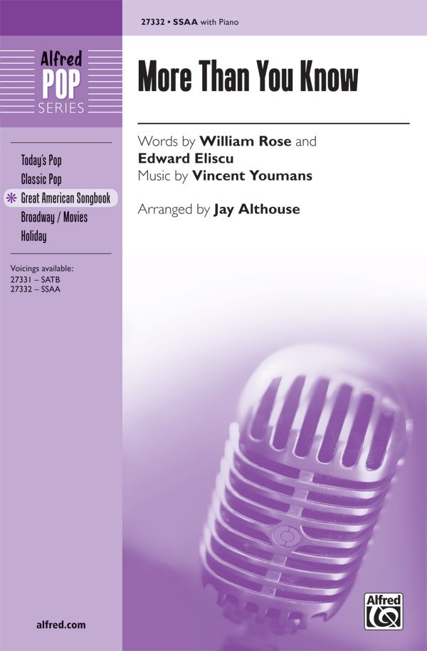 More Than You Know Choral Octavo
