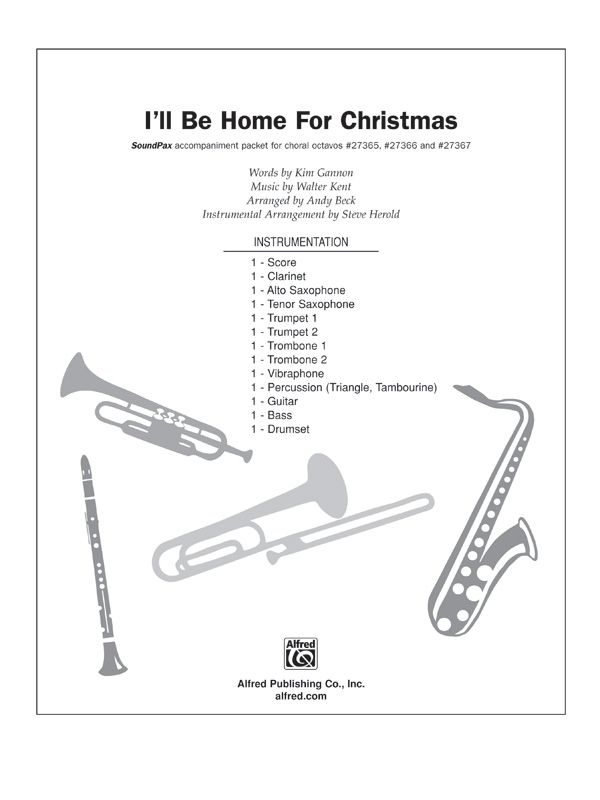 I'll Be Home For Christmas Instrumental Parts