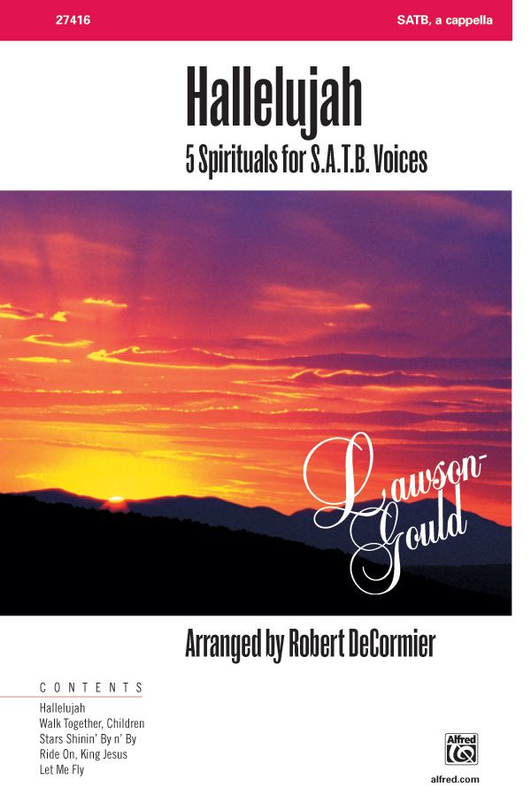 Hallelujah 5 Spirituals For S.A.T.B. Voices Book & Cd