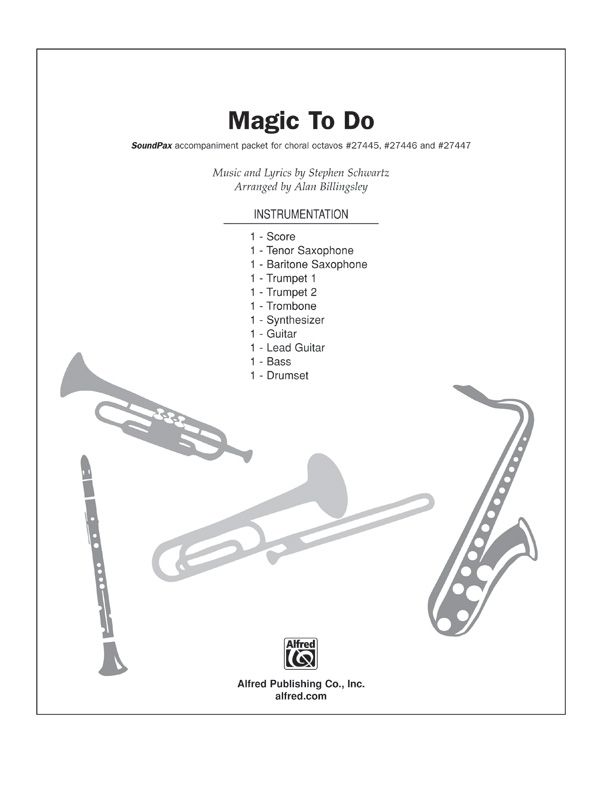 Magic To Do From The Musical Pippin Instrumental Parts