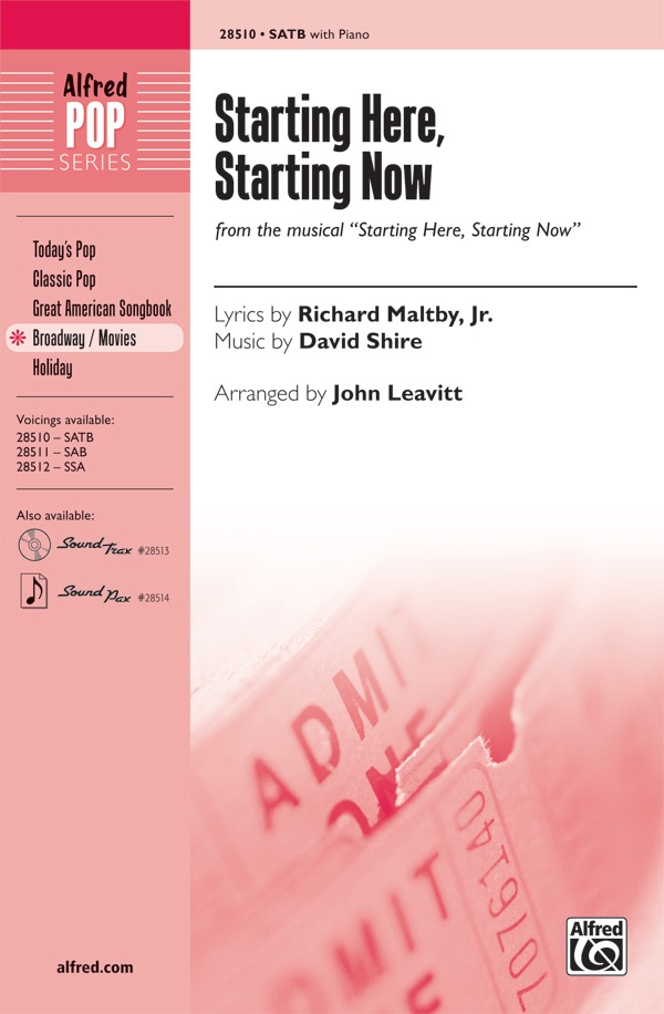 Starting Here, Starting Now Choral Octavo