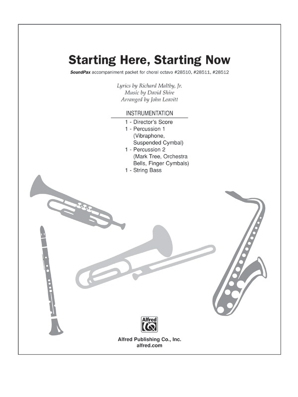 Starting Here, Starting Now From The Musical Starting Here, Starting Now Instrumental Parts