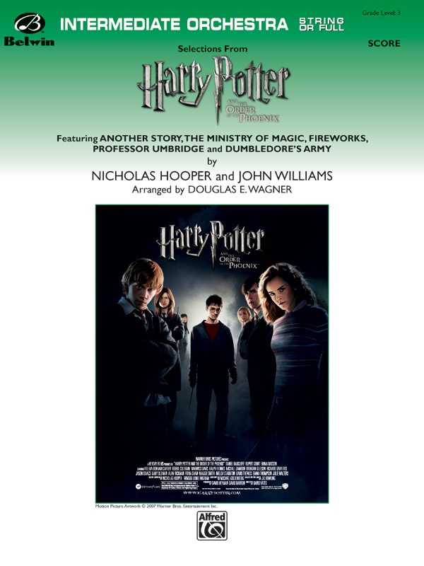 Harry Potter And The Order Of The Phoenix, Selections From Featuring: Hedwig's Theme / Ministry / Fireworks / Professor Umbridge / Patronus Conductor Score