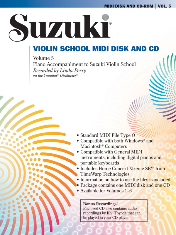 Suzuki Violin School, Volume 5 Midi Disk & Cd-Rom