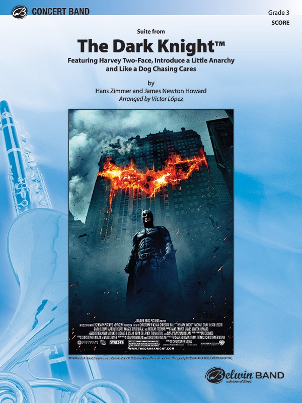 Suite From The Dark Knight Featuring: Harvey Two-Face / Introduce A Little Anarchy / Like A Dog Chasing Cars Conductor Score