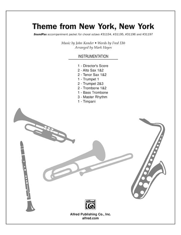 Theme From New York, New York Instrumental Parts