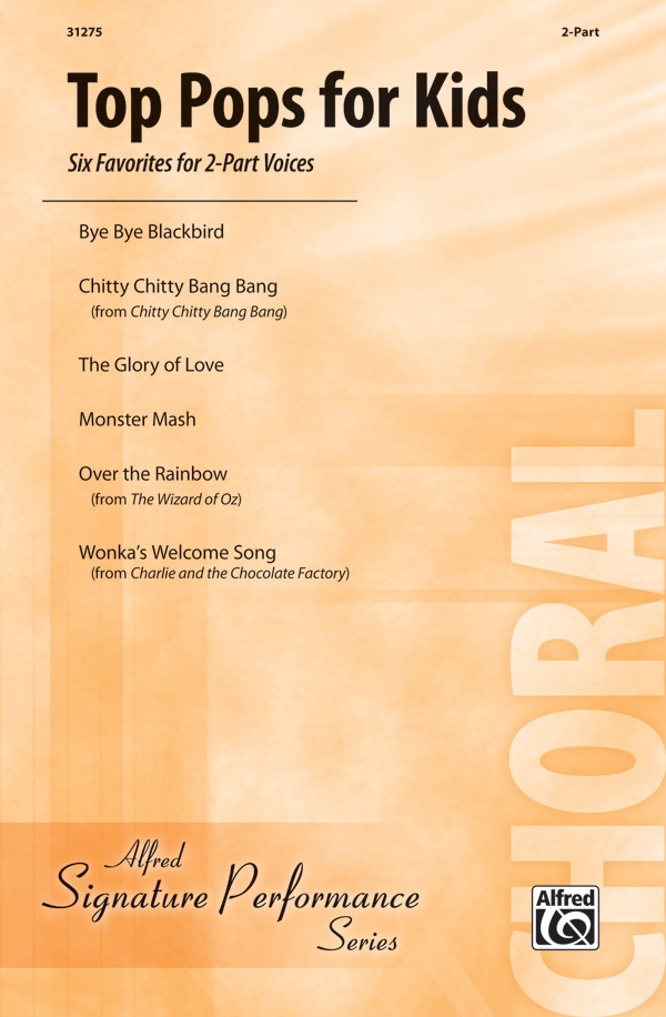 Top Pop For Kids Six Favorites For 2-Part Voices Book