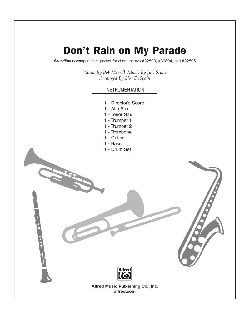Don't Rain On My Parade From The Musical Funny Girl Instrumental Parts