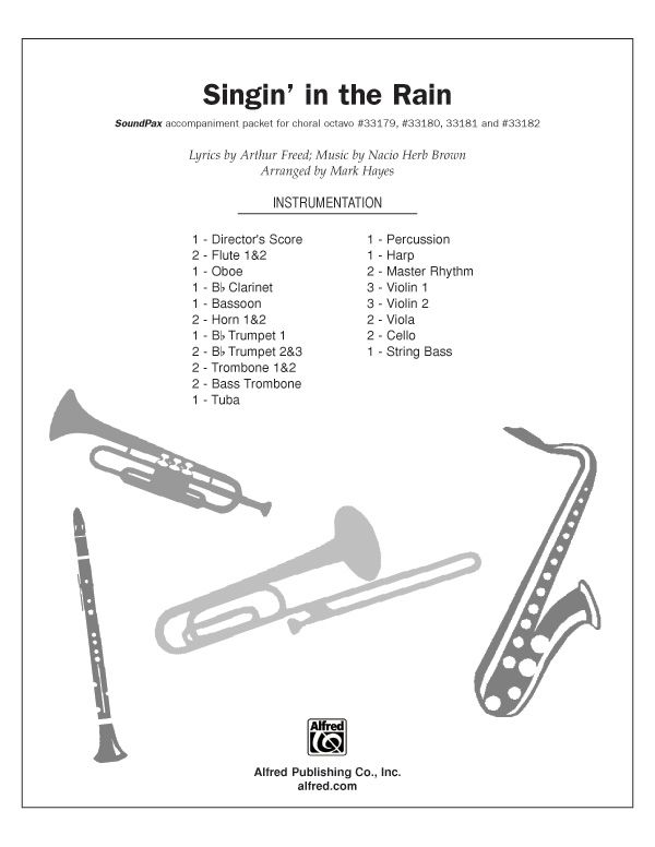 Singin' In The Rain Instrumental Parts