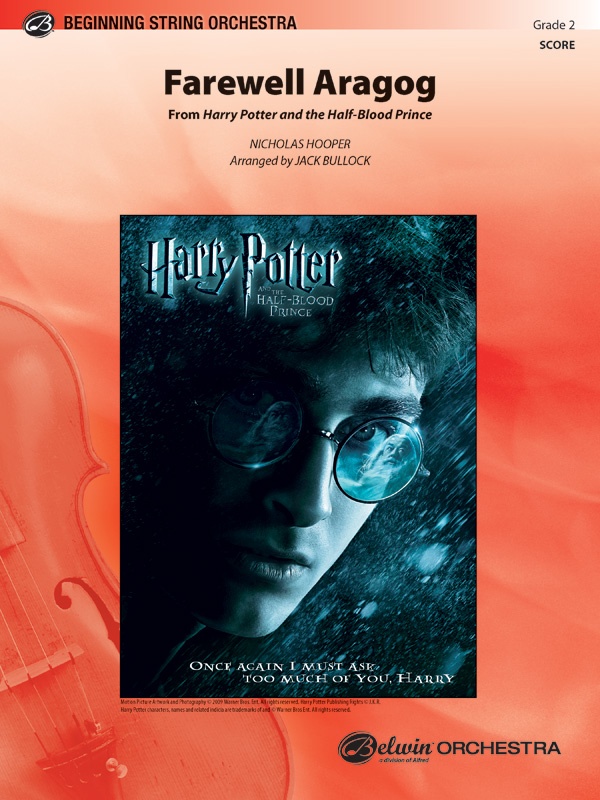 Farewell Aragog (From Harry Potter And The Half-Blood Prince) Conductor Score