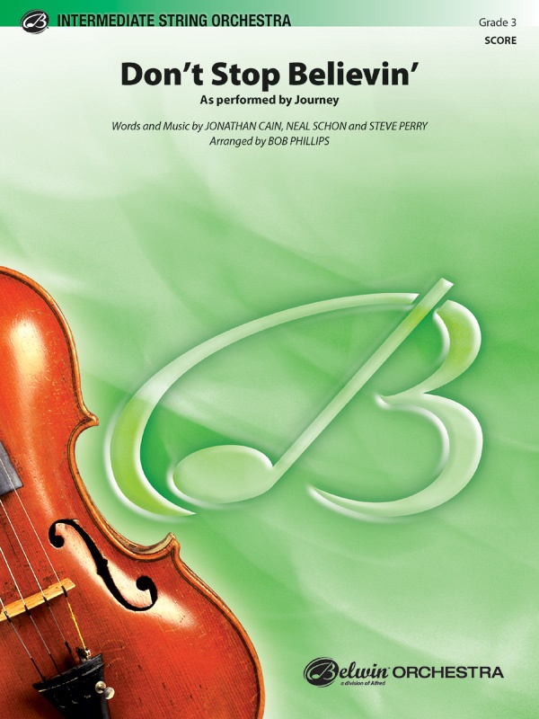 Don't Stop Believin' As Performed By Journey Conductor Score
