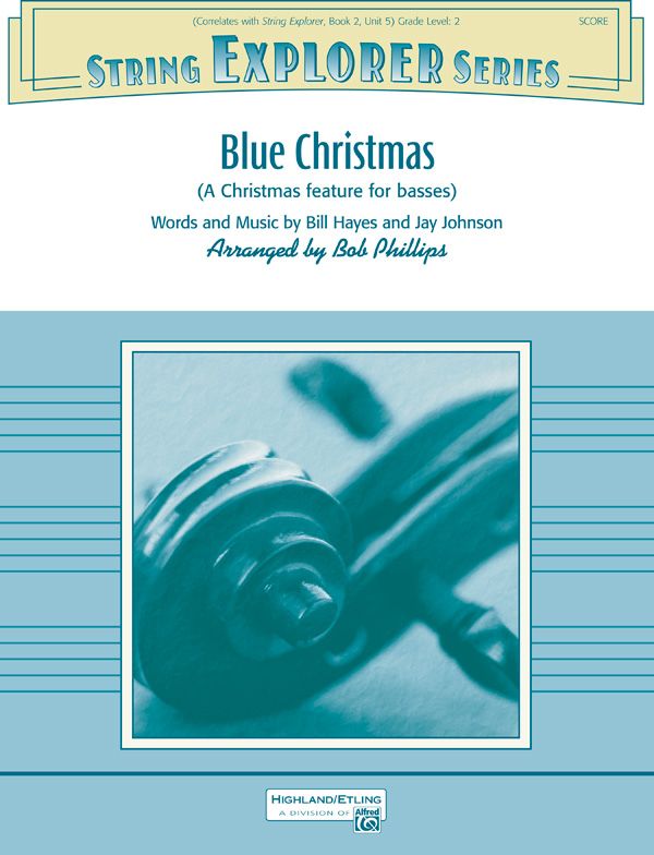 Blue Christmas A Christmas Feature For Basses Conductor Score & Parts