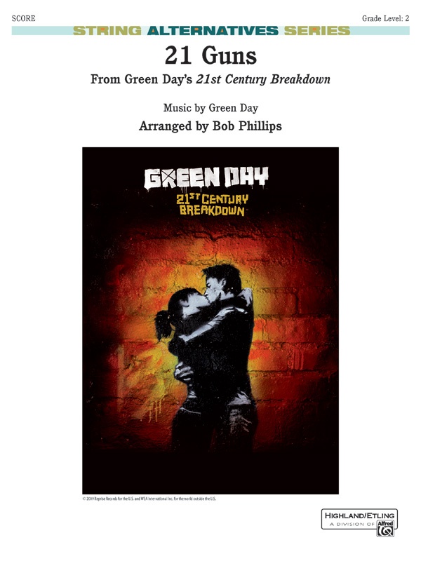 21 Guns From Green Day's 21St Century Breakdown Conductor Score