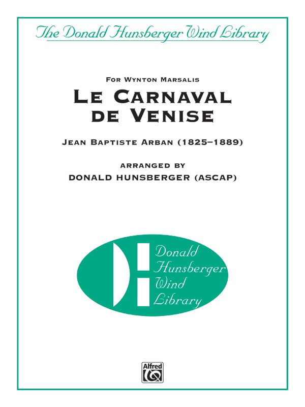Le Carnaval De Venise For Wynton Marsalis (Trumpet Solo With Band) Conductor Score & Parts