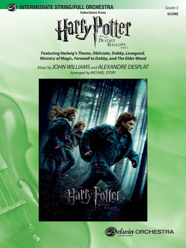Harry Potter And The Deathly Hallows, Part 1, Selections From Featuring: Hedwig's Theme / Obliviate / Dobby / Lovegood / Ministry Of Magic / Farewell To Dobby / The Elder Wand Conductor Score