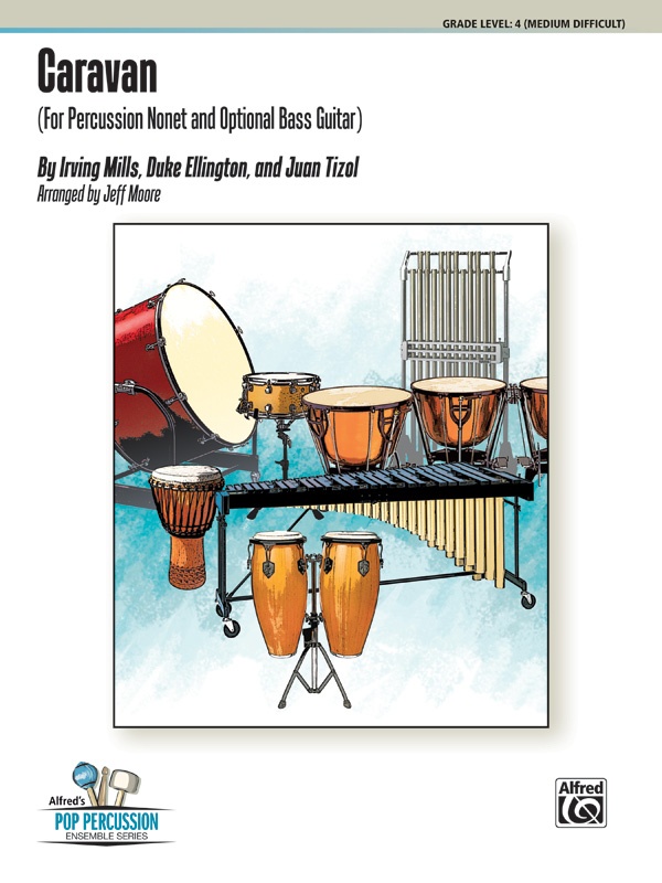 Caravan For Percussion Nonet With Optional Bass Guitar