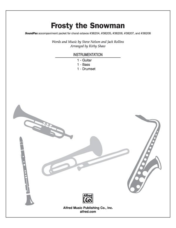 Frosty The Snowman Instrumental Parts