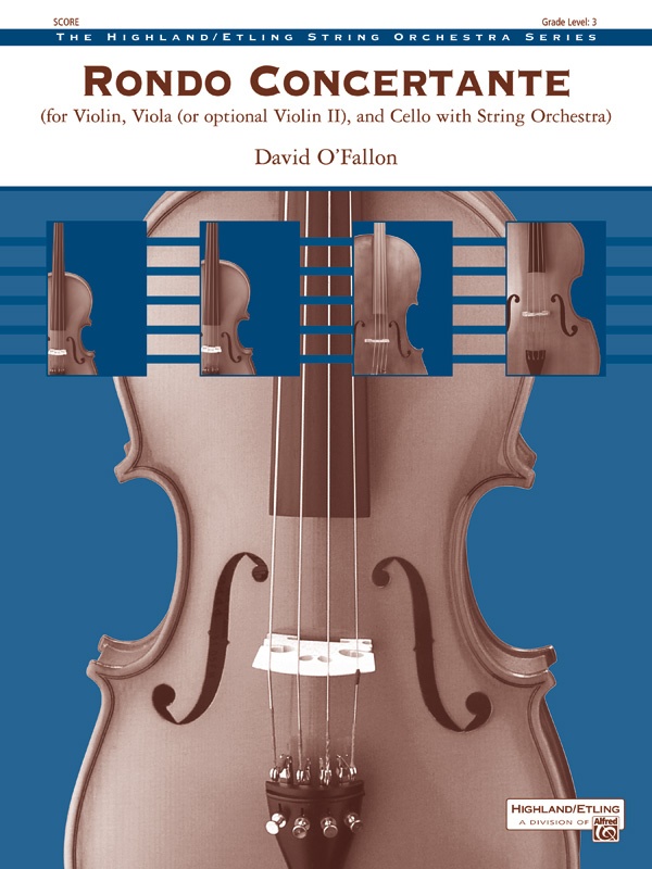 Rondo Concertante For Violin, Viola (Or Optional Violin Ii), And Cello With String Orchestra Conductor Score