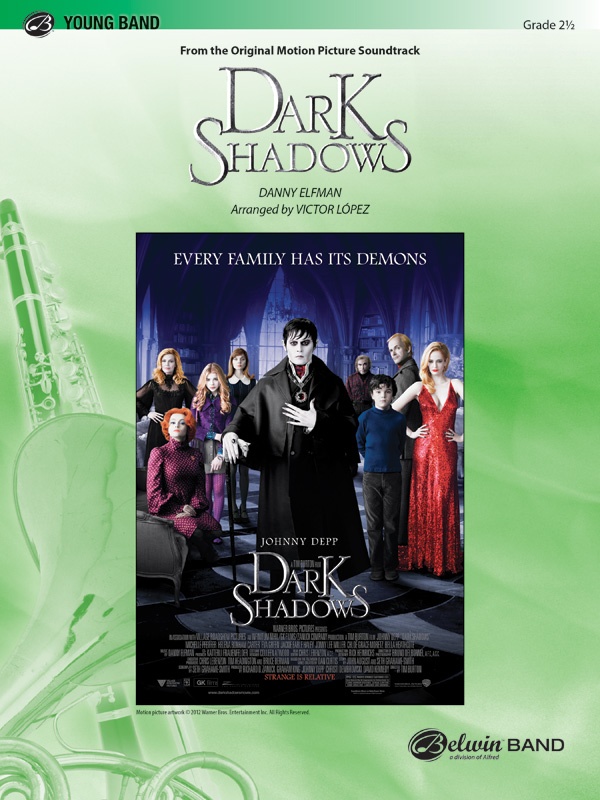 Dark Shadows (From The Original Motion Picture Soundtrack) Conductor Score & Parts