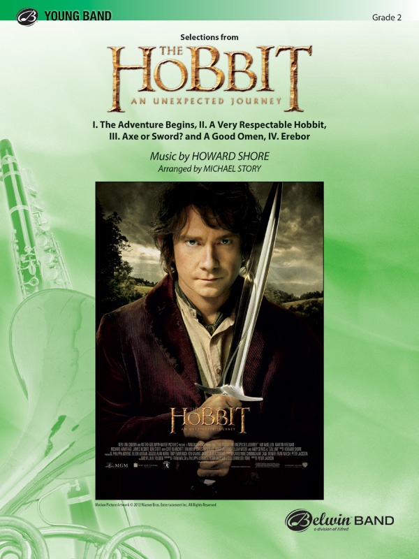 The Hobbit: An Unexpected Journey Concert Band Score & Parts