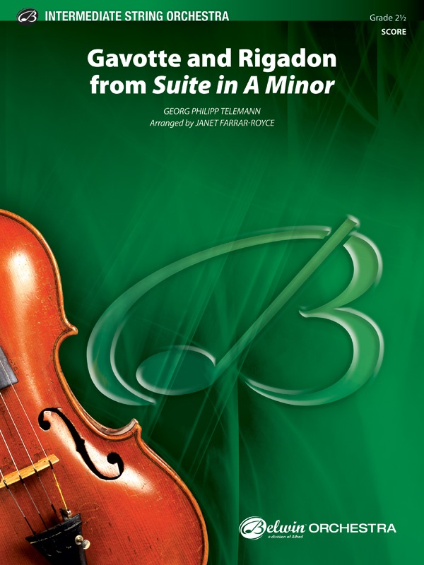 "Gavotte" And "Rigadon" From Suite In A Minor Conductor Score