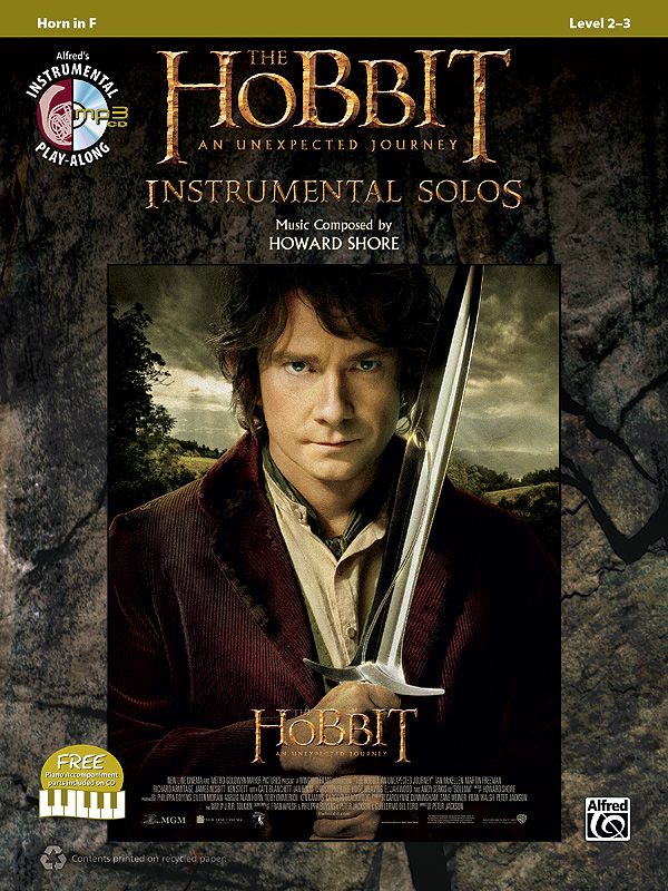 The Hobbit: An Unexpected Journey Instrumental Solos Book & Cd