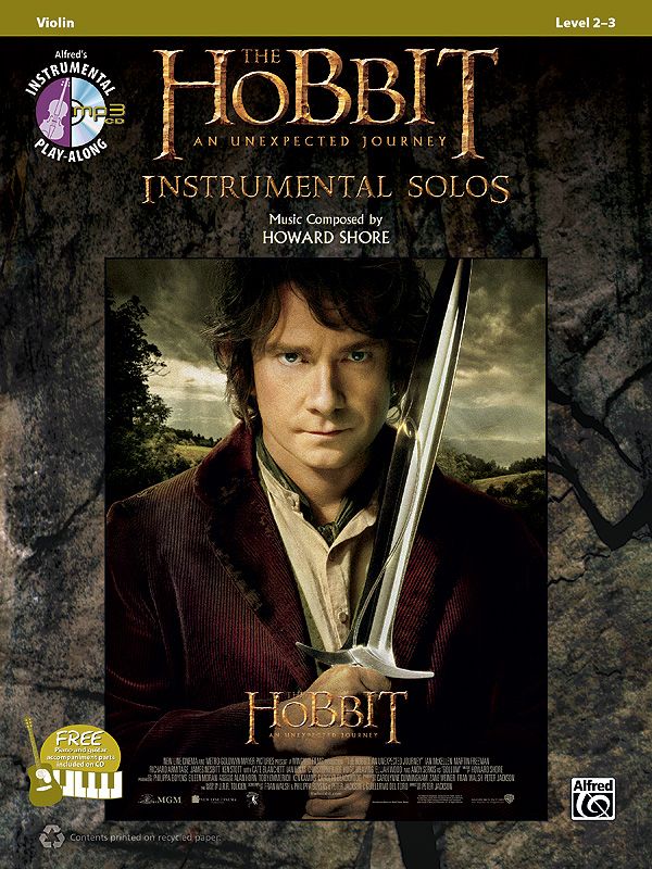 The Hobbit: An Unexpected Journey Instrumental Solos For Strings Book & Cd