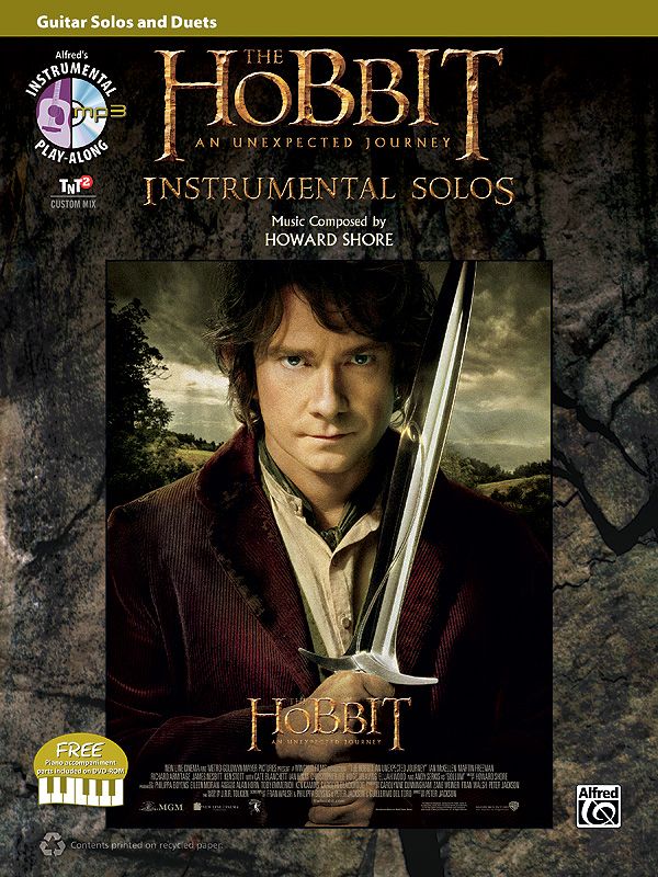 The Hobbit: An Unexpected Journey Instrumental Solos Book & Dvd-Rom