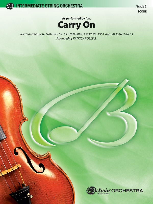 Carry On As Recorded By Fun. Conductor Score & Parts