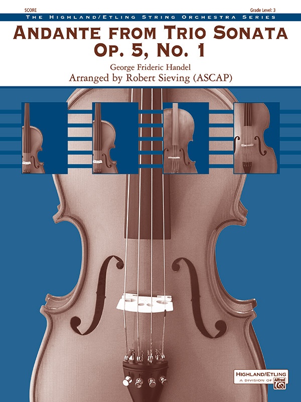 Andante From Trio Sonata Opus 5, No. 1 Conductor Score