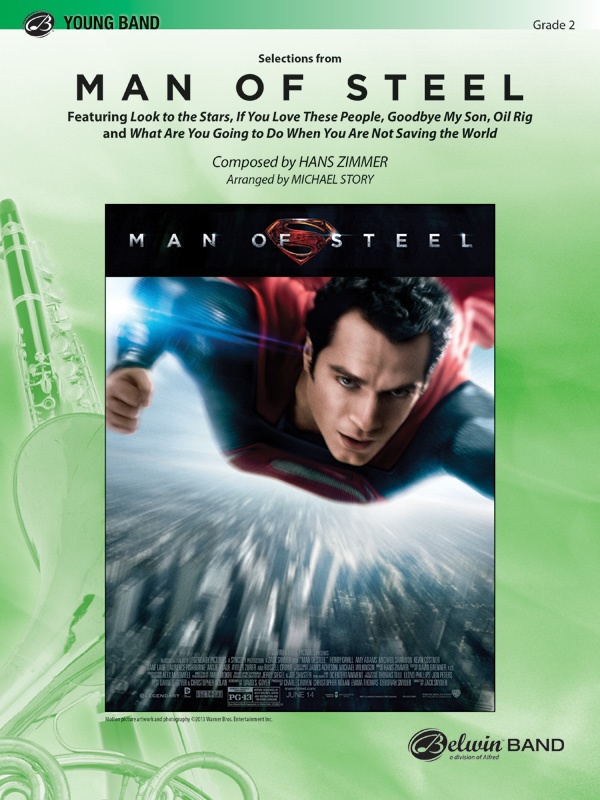 Man Of Steel, Selections From Featuring: Look To The Stars / If You Love These People / Goodbye My Son / Oil Rig / What Are You Going To Do When You Are Not Saving The World? Conductor Score & Parts