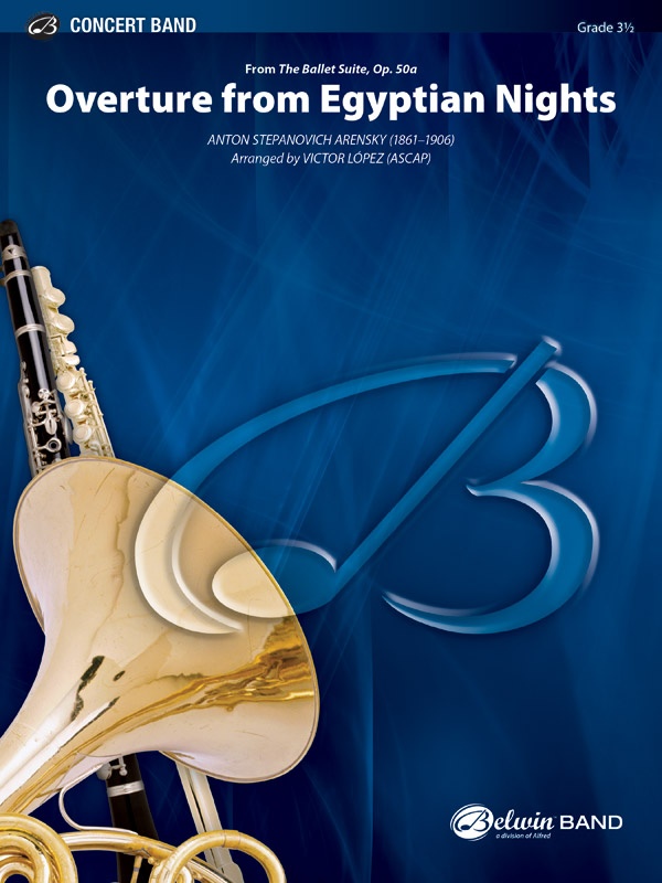 Overture From Egyptian Nights Conductor Score & Parts