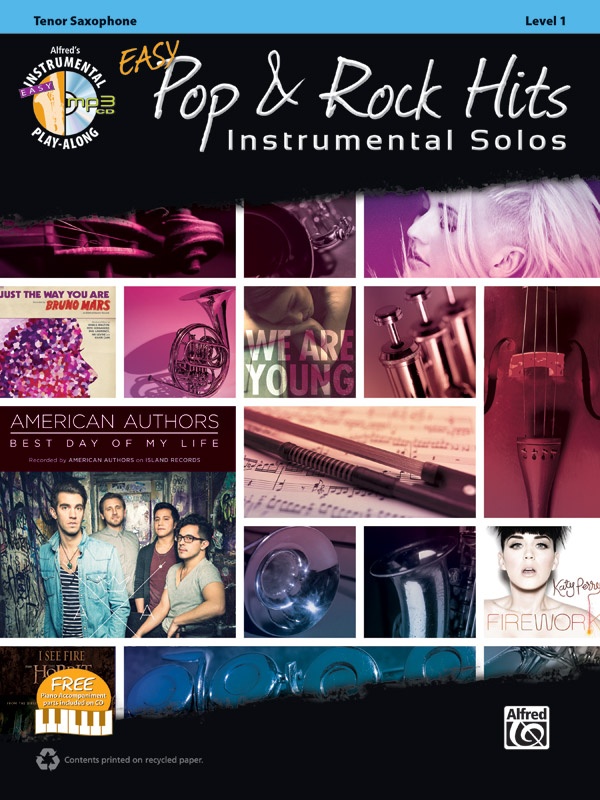 Easy Pop & Rock Hits Instrumental Solos Book & Cd